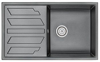 Кухонная мойка GRANULA (8601, ШВАРЦ)
