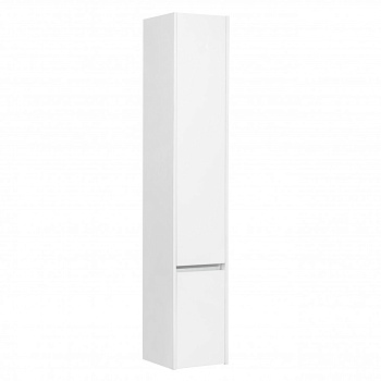 Шкаф-колонна СТОУН 30, подвесная, правая, белая