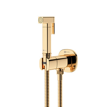 Solo Смеситель с гигиеническим душем, встраиваемый, золото,  LM7172G