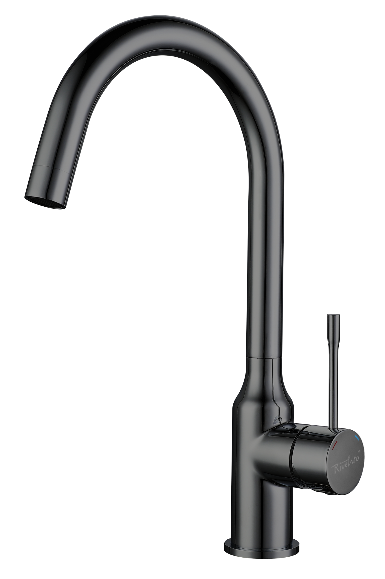 Смеситель для кухни RIVELATO Garda PVD черный (1923502 PVD black)