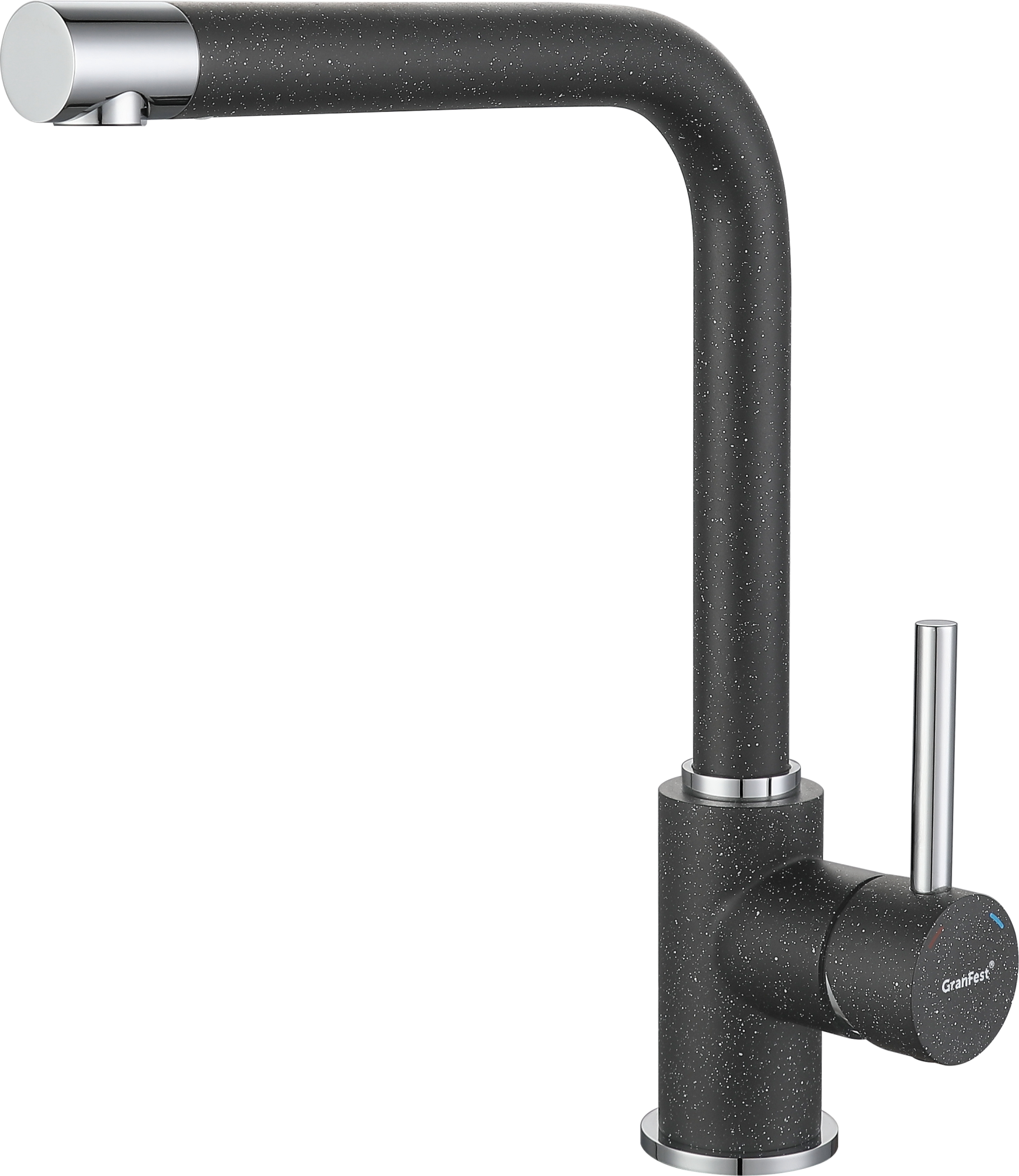 GF Смеситель для кухни, Г-обр. D-35мм (графит)