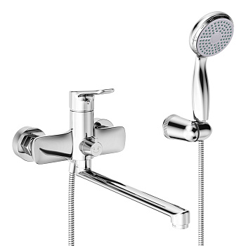 Selena Смеситель для ванны,пов.излив 300мм,р/ОД,хром, LM, LM0851C