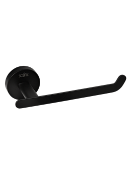 Держатель для туалетной бумаги "Solinne", сталь, черный матовый, коллекция Вальс