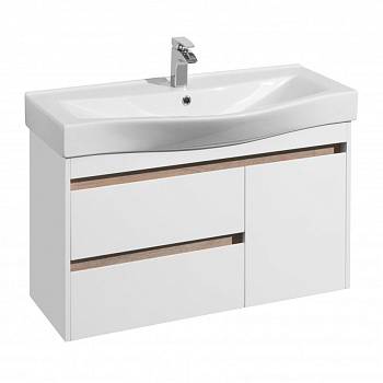 Тумба НОРТОН 100, белая (под раковину БЕВЕРЛИ 100)