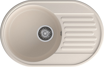 GranFest QUARZ (ECO-18) Мойка чаша+кр 740*480 (белый)