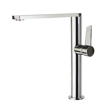 Смеситель высокий для кухни однорычажный с поворотным изливом KITCHEN 388401MC
