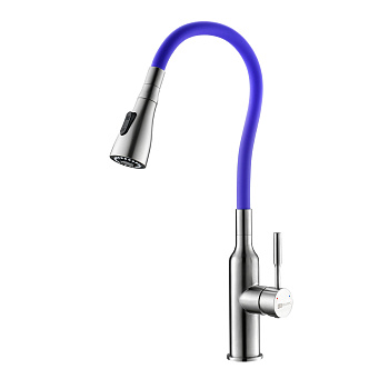 Expert Смеситель для кухни, гиб.излив 203мм, р/ОД, матовый/фиолетовый, LM, LM5082S-Violet