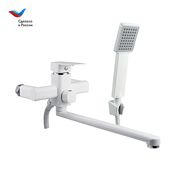Смеситель для ванны СЛАВЕН Коттедж СЛ-ОД-Н3Б белый