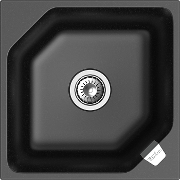 RIVELATO Мойка LOCUS 50  1-чаш 500*500 nero арт.
