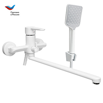 Смеситель для ванны СЛАВЕН Город СЛ-ОД-Т3Б белый
