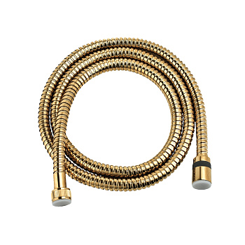 Шланг душевой двухзагибный 1,5 м, TURN-FREE, латунный, золото. LEMARK