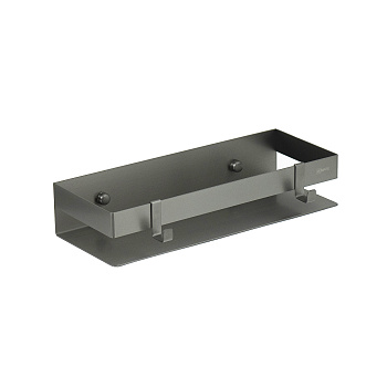 Полка для душа прямая LEMARK 300 мм SHELF LINE из нерж. стали с крючками, графит
