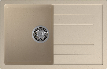 GRANFEST Мойка композит QUADRO GF-Q--780L  чаша с крылом 780*500 мм, кашемир