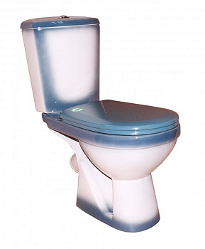 КОМФОРТ Унитаз-компакт (КОМФОРТ+) с арматурой, сиденьем, креплением, зеленый ROSA