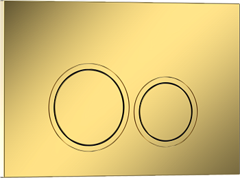 Кнопка смыва IBERICA BLANCA ESTI-O ABS-пластик, золото глянцевое (IB.B082.006.001)